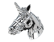 merit badge unicorn design
