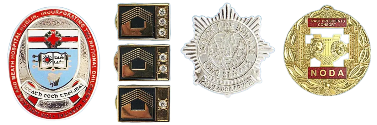 precious metal badges