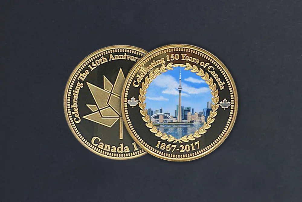 Modern canada medal vibrant
