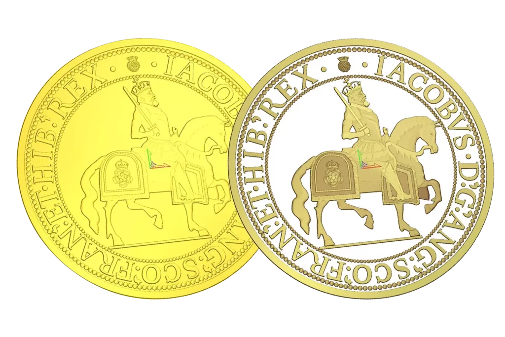 King James I coin 3D Model