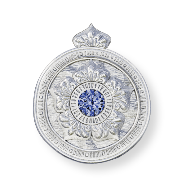 Mandala-Platinum-Necklaces-Pendants Tanzanite stone