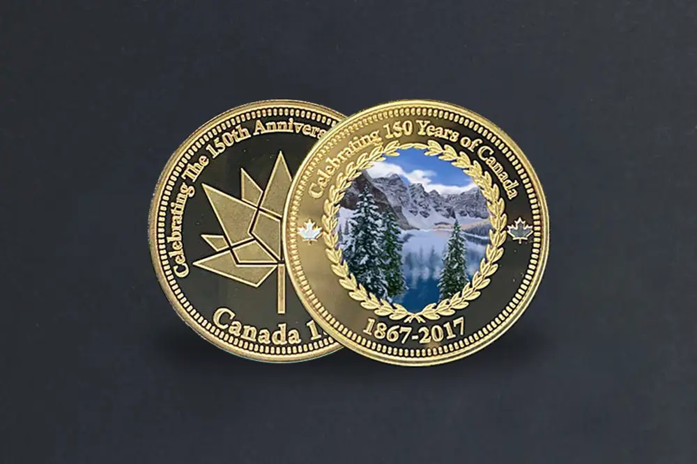 Custom 150th Anniversary of Canada coin design