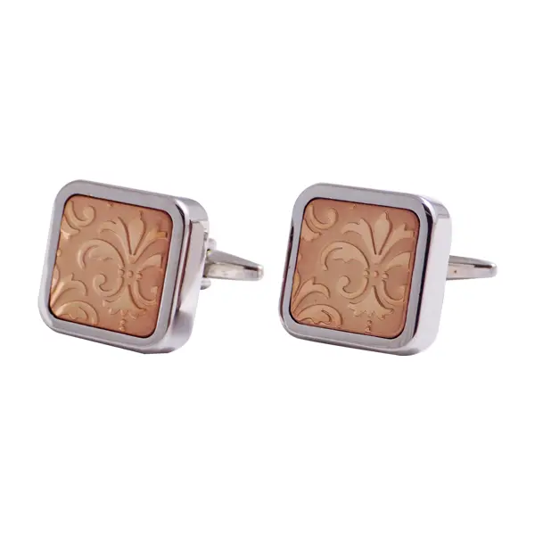 Gold fleur de lys cufflinks