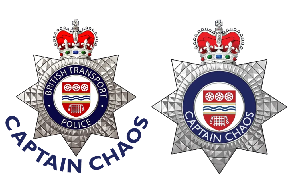 2D CAD artwork based on the British Transport Police logo