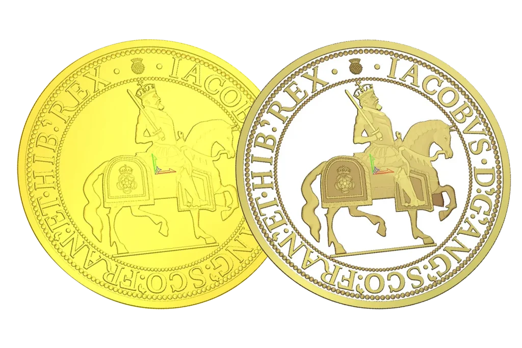 King James I coin 3D Model