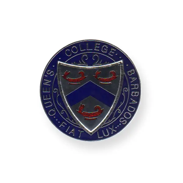 Queens Collage -Barbados- Enamel Badge