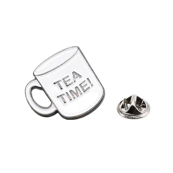 Tea Time Mug Pin Badge