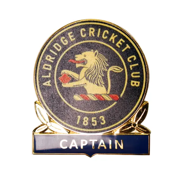 Aldridge cricket club captain badge