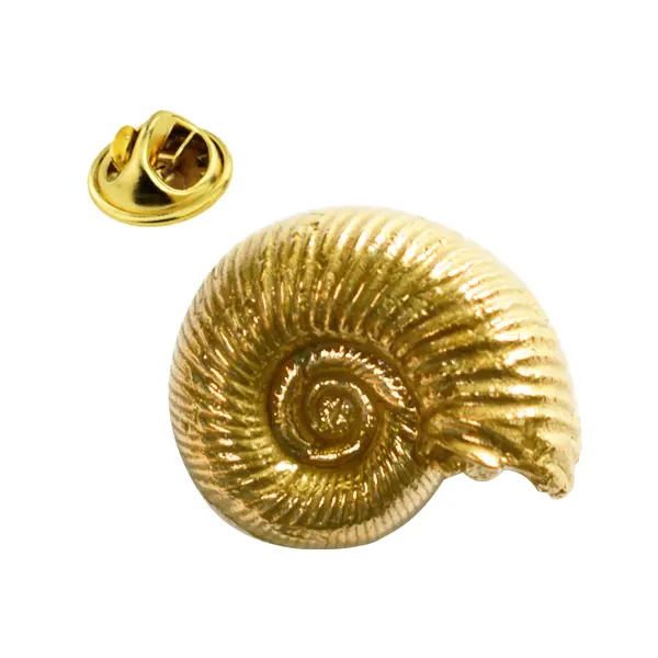 Ammonite pin badge