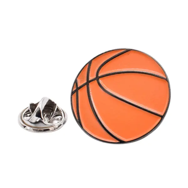 Basketball pin badge