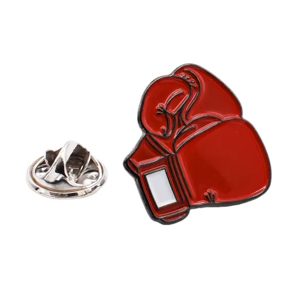 Boxing gloves pin badge