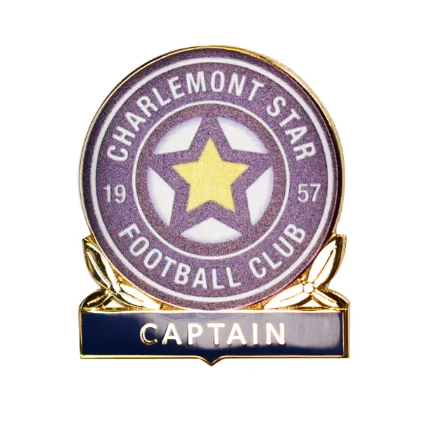 Charlemont Star football club captain badge