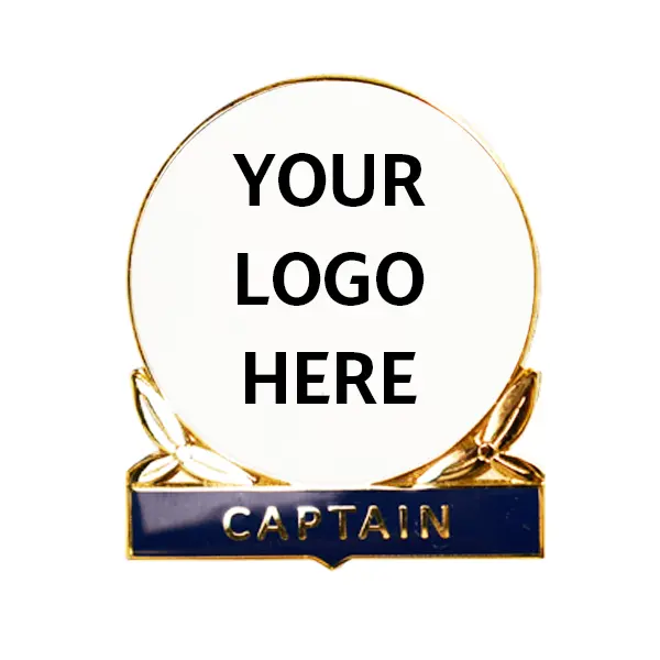 Custom print on metal captain badge