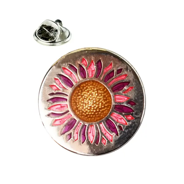 Dahlia pin badge