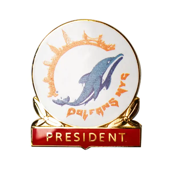 Dolfans NYC president badge