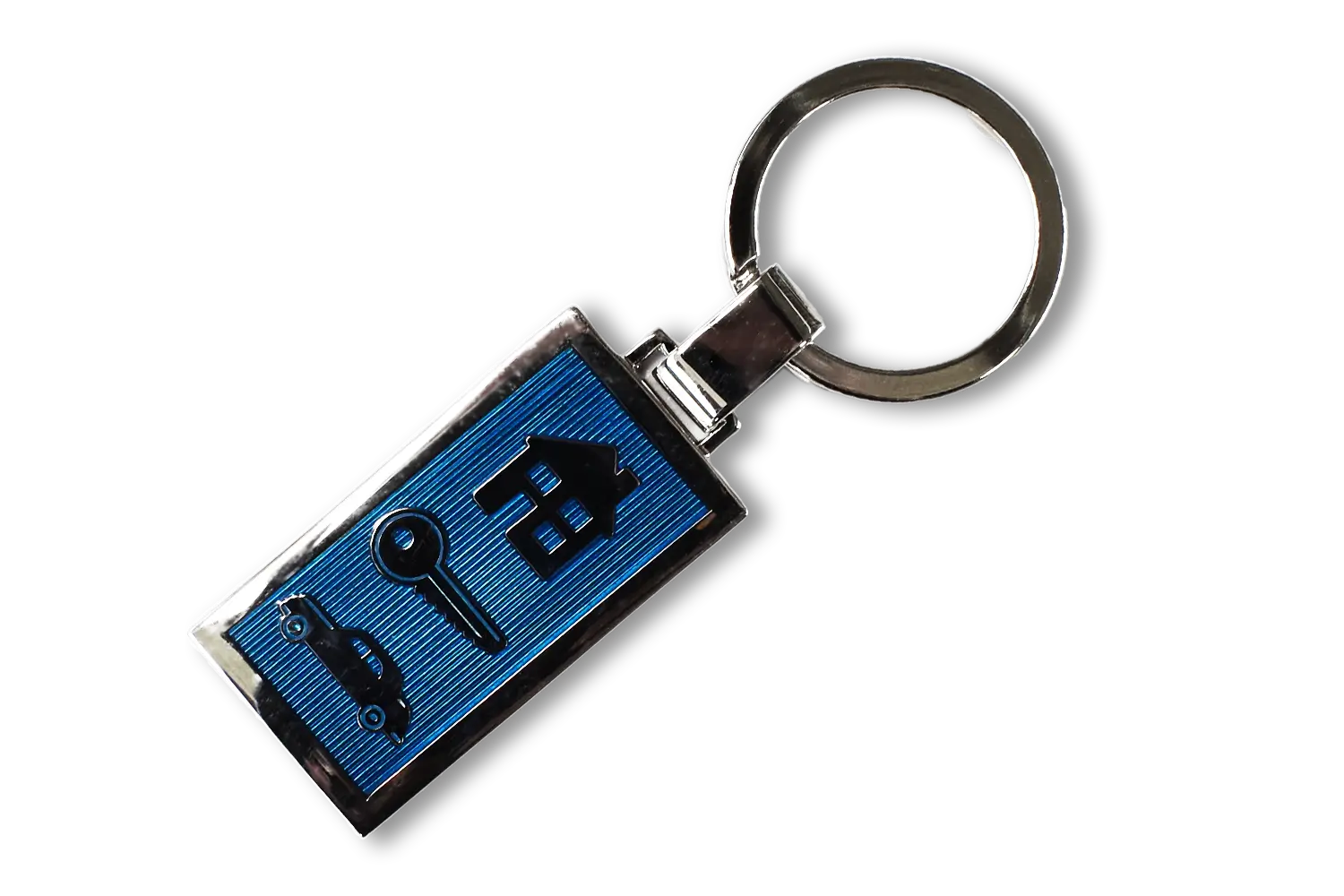 enamel-keyring-blue-housekeys-car-keyring