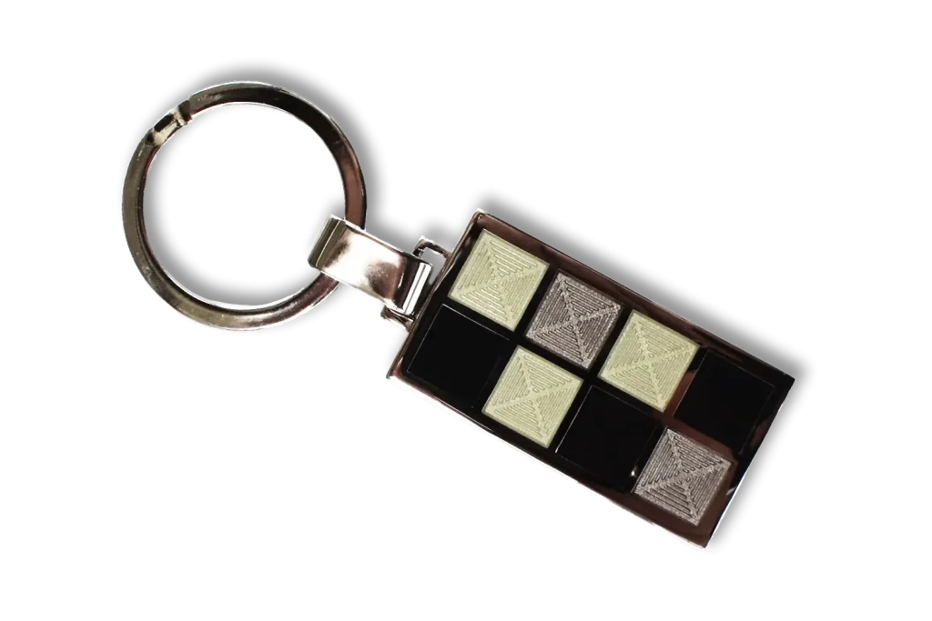 enamel-keyring-grey-blocks