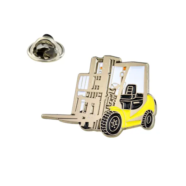 Fork lift truck pin badge