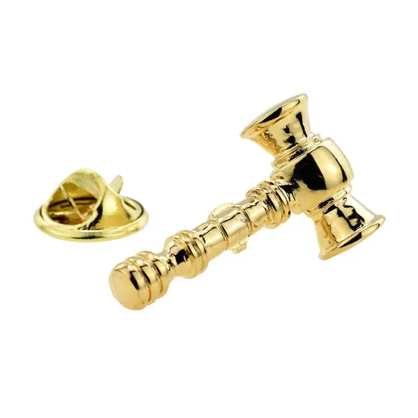 Gavel pin badge