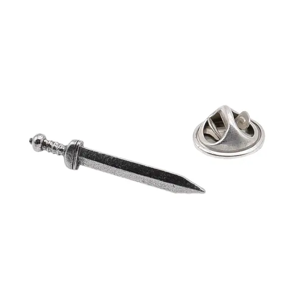 Gladiators sword pin badge