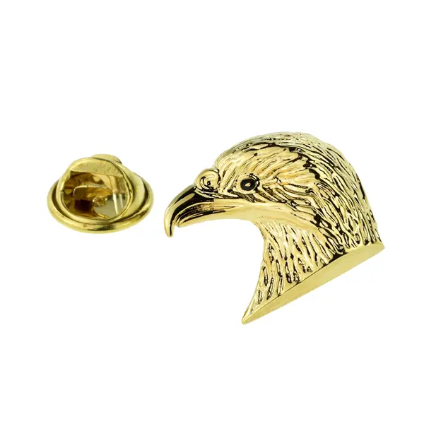 Golden eagle pin badge