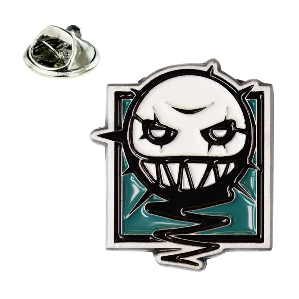 Haunted picture pin badge