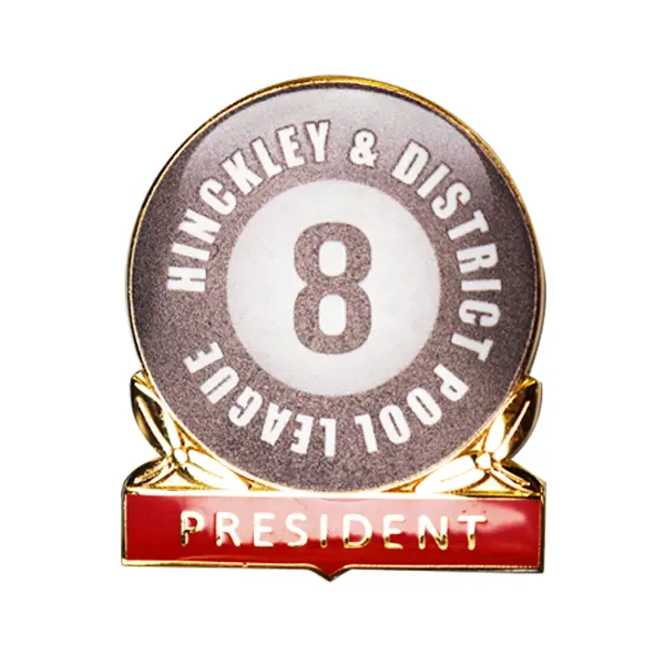 Hinckley Pool League president badge