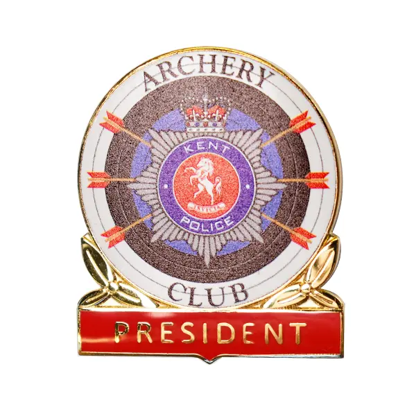 Kent Police Archery Club president badge