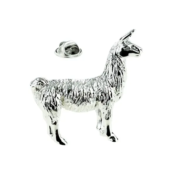 Llama pin badge