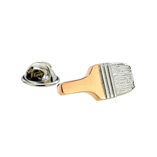 Paint brush pin badge