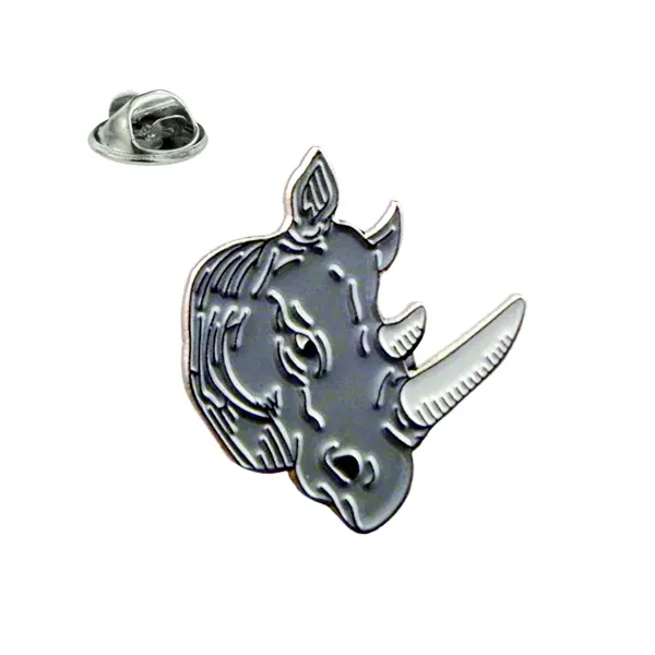 Rhino pin badge