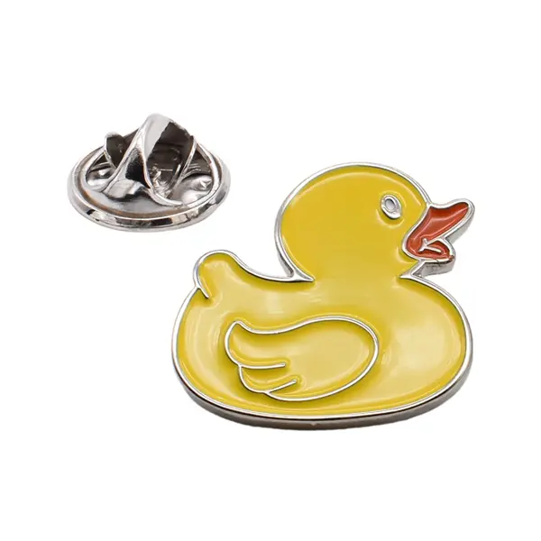 Rubber duck pin badge