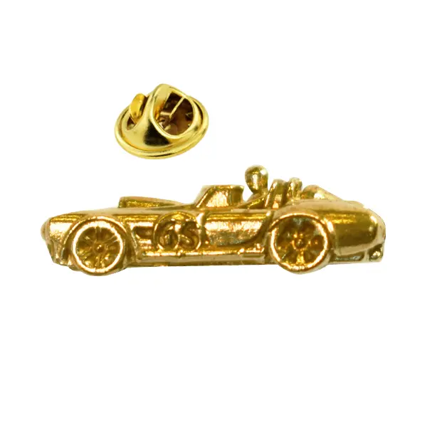 Sports car pin badge sideview