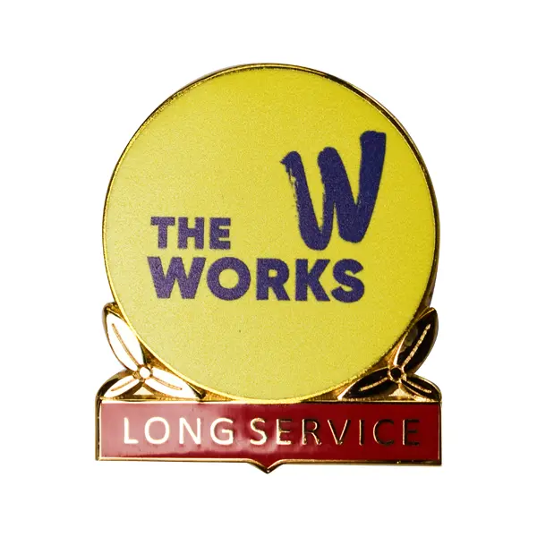 The Works long service badge