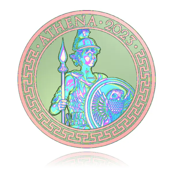 Detailed Height Analysis of an Athena coin design.