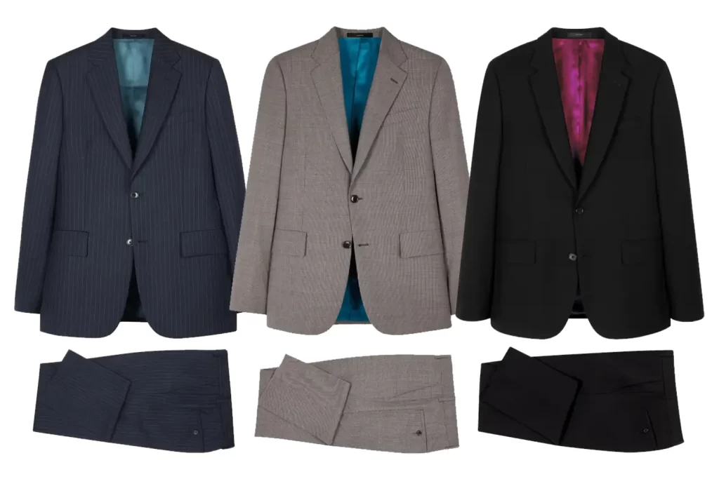 Suit colour variations