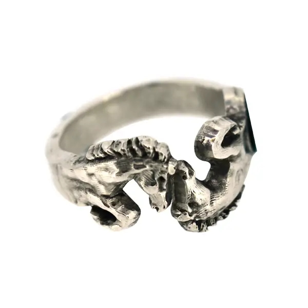 925 Sterling Silver Horse Ring.