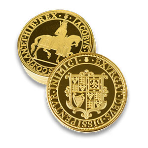 King Charles gold plated coin