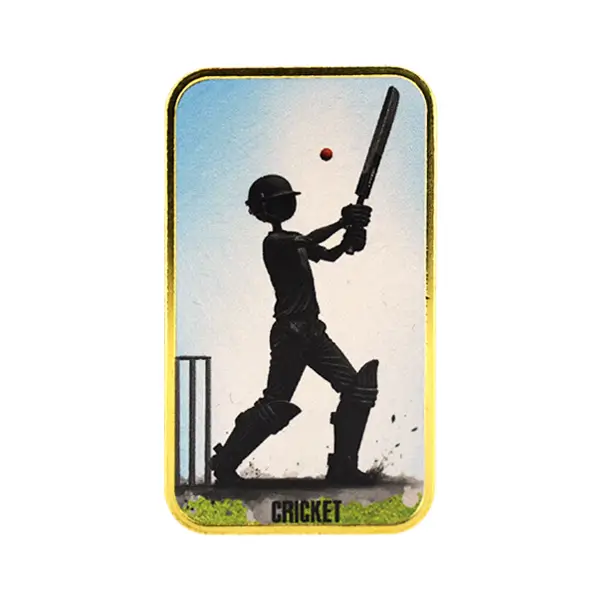 Custom Cricket Silhouette Ingot | Personalized Sports Memorabilia