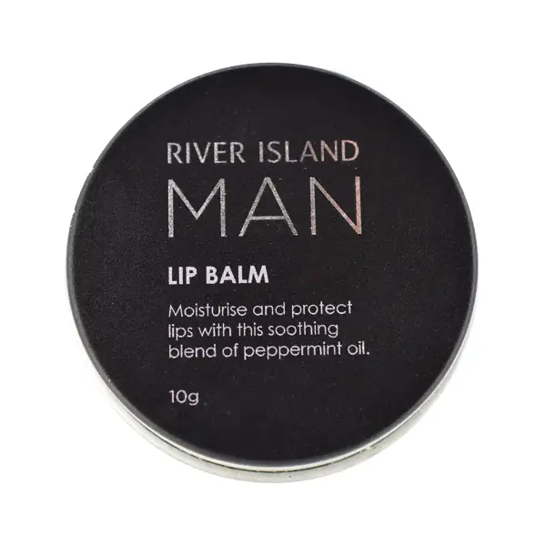 River Island lip balm tin with Eco UV Print.