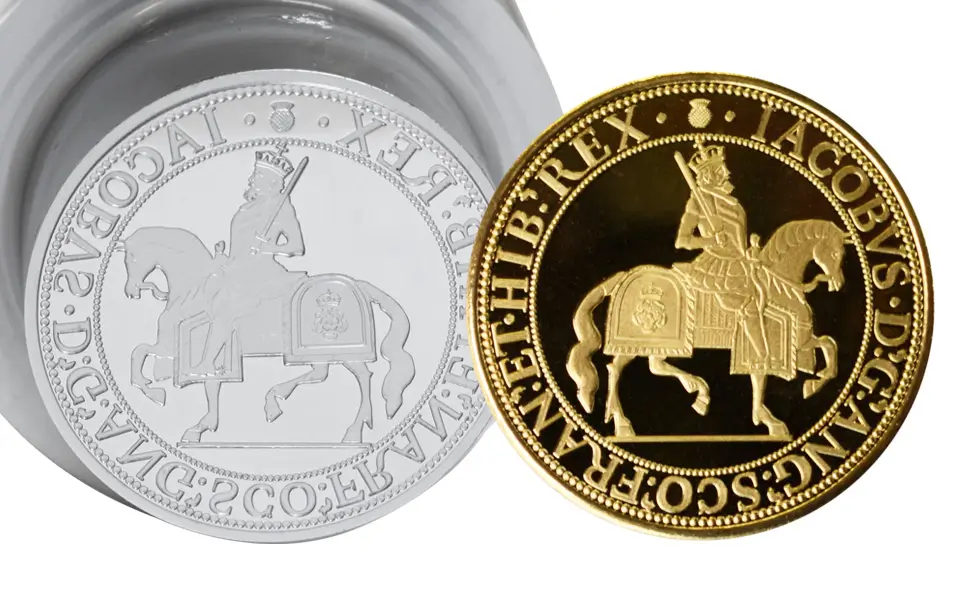 James I historical replica coin.