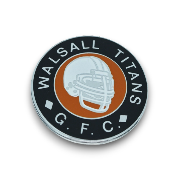 Walsall American Football Badge | Silver Enamel Team Pin